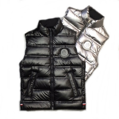 Moncler 2019 Mens Patch Logo Modern Down Padding Vest - 몽클레어 2019 남성 패치 로고 모던 다운 패딩조끼 Moc0738x.Size(m - 3xl).2컬러(블랙/실버)