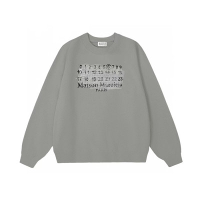 Maison margiela 2023 Mens Two-tone Logo Cotton Man-to-man - 메종 마르지엘라 2023 남성 투톤 로고 코튼 맨투맨 Mai0010x.Size(M - 2XL). 그레이