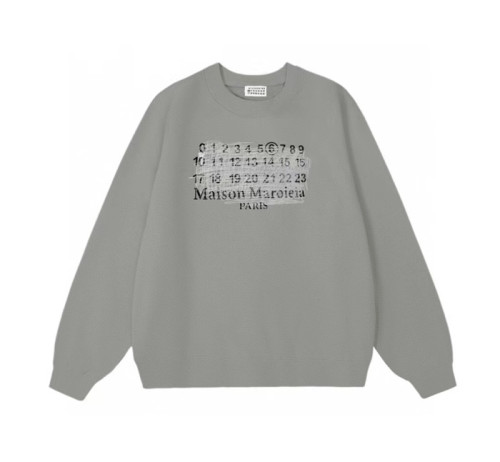 Maison margiela 2023 Mens Two-tone Logo Cotton Man-to-man - 메종 마르지엘라 2023 남성 투톤 로고 코튼 맨투맨 Mai0010x.Size(M - 2XL). 그레이