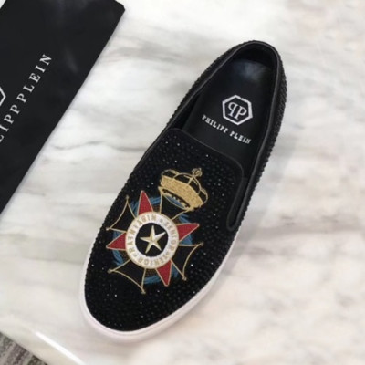 Philipp plein 2019 Mens Suede Slip On - 필립플레인 2019 남성용 스웨이드 슬립온 PPS0095,Size(240 - 270).블랙