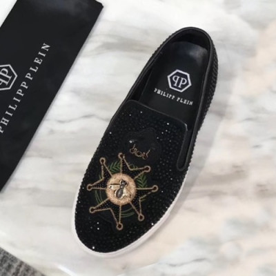 Philipp plein 2019 Mens Suede Slip On - 필립플레인 2019 남성용 스웨이드 슬립온 PPS0097,Size(240 - 270).블랙