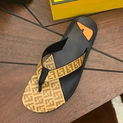 Fendi 2019 Mens Slipper - 펜디 2019 남성용 슬리퍼 FENS0140.Size(240 - 270).옐로우