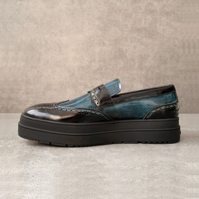 Prada 2019 Mens Leather Shoes - 프라다 2019 남성용 레더 슈즈,PRAS0167.Size(245 - 265).블루