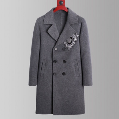 Gucci 2019 Mens Patches Cashmere Coat - 구찌 2019 남성 패치 캐시미어 코트 Guc01358x.Size(m - 3xl).그레이