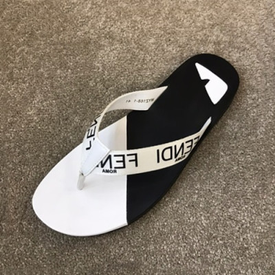 Fendi 2019 Mens Slipper - 펜디 2019 남성용 슬리퍼 FENS0148.Size(240 - 275).화이트