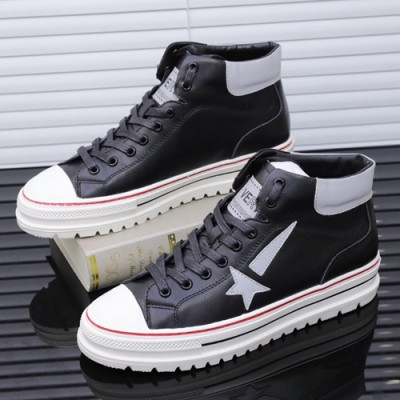 Gucci 2019 Mens Leather Sneakers - 구찌 2019 남성용 레더 스니커즈 GUCS0332,Size(240 - 270).블랙