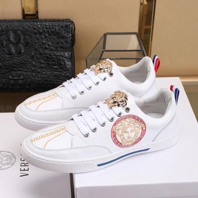 Versace 2019 Mens Leather Sneakers - 베르사체 2019 남성용 레더 스니커즈 VERS0064.Size (240 - 270).화이트