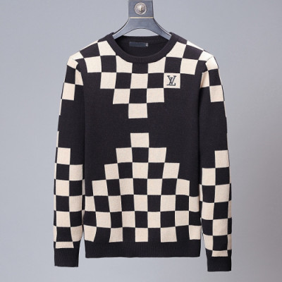 Louis vuitton 2019 monogram Crew neck Sweater - 루이비통 2019 남성 모노그램 크루넥 스웨터 Lou01251x.Size (m - 3xl).블랙