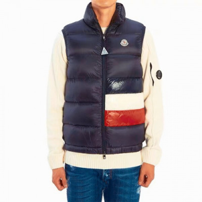 Moncler 2019 Mens Patch Logo Modern Down Padding Vest - 몽클레어 2019 남성 패치 로고 모던 다운 패딩조끼 Moc0764x.Size(s - xl).네이비