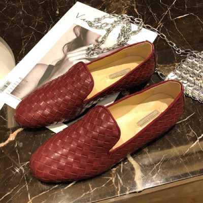 Bottega Veneta 2019 Ladies Leather Loafer - 보테가베네타 2019 여성용 레더 로퍼 BVS0068,Size(225 - 250).와인