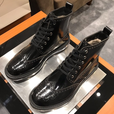 Prada 2019 Mens Leather Boots - 프라다 2019 남성용 레더 부츠,PRAS00175,Size(245 - 265).블랙