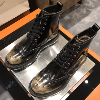 Prada 2019 Mens Leather Boots - 프라다 2019 남성용 레더 부츠,PRAS00177,Size(245 - 265).블랙