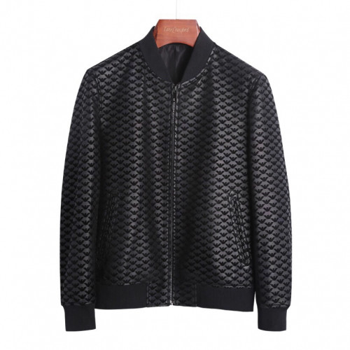 Armani 2019 Mens Logo Casual Leather Jacket - 알마니 2019 남성 로고 캐쥬얼 가죽자켓 Arm0282x.Size(m - 3xl).블랙