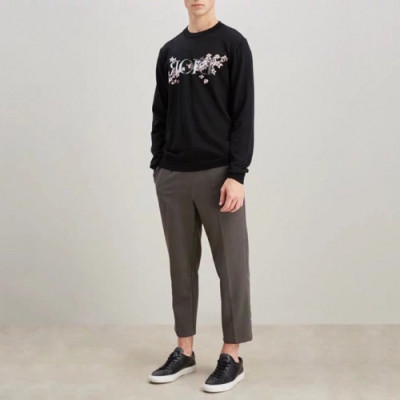 Dior 2019 Mens Retro Logo Crew-neck Sweater - 디올 2019 남성 레트로 로고 크루넥 스웨터  Dio0350x.Size(s - xl).블랙