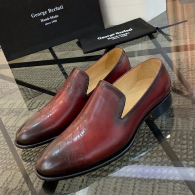 Berluti 2019 Mens Leather Shoes -  벨루티 2019 남성용 레더 슈즈 BERTS0040.Size(240 - 270).레드