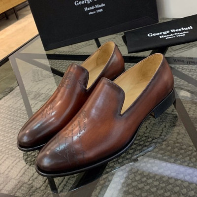 Berluti 2019 Mens Leather Shoes -  벨루티 2019 남성용 레더 슈즈 BERTS0042.Size(240 - 270).브라운