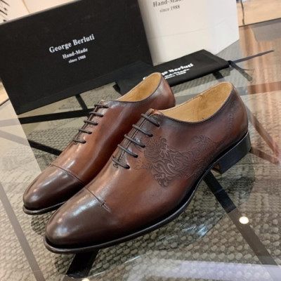 Berluti 2019 Mens Leather Oxford Shoes -  벨루티 2019 남성용 레더 옥스퍼드 슈즈 BERTS0044.Size(240 - 270).브라운