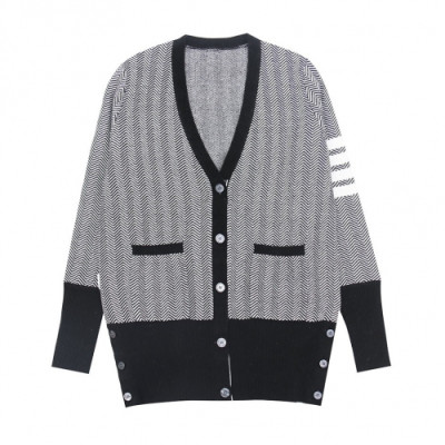 Thom Browne 2019 Mm/Wm Strap V-neck Cardigan - 톰브라운 2019 남자 스트랩 브이넥 가디건 Thom0243x.Size(s - l).블랙