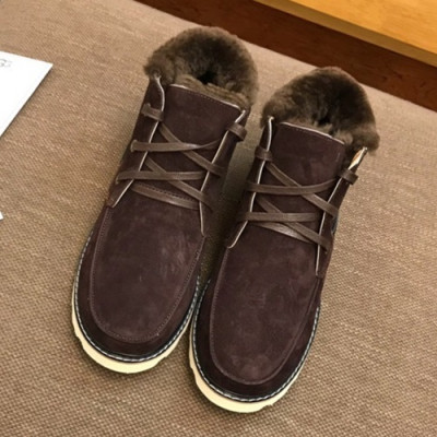 UGG 2019 Mens Leather & Wool Boots - UGG 2019 남성용 레더 & 울 부츠 UGGS0040.Size(240 - 270),브라운