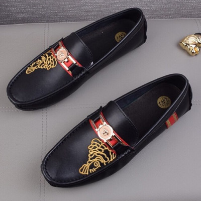 Versace 2019 Mens Leather Loafer - 베르사체 2019 남성용 레더 로퍼,VERS0073.Size (240 - 270).블랙