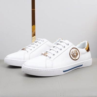 Versace 2019 Mens Leather Sneakers - 베르사체 2019 남성용 레더 스니커즈 VERS0074.Size (240 - 270).화이트