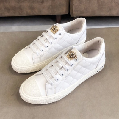 Versace 2019 Mens Leather Sneakers - 베르사체 2019 남성용 레더 스니커즈 VERS0080.Size (240 - 270).화이트