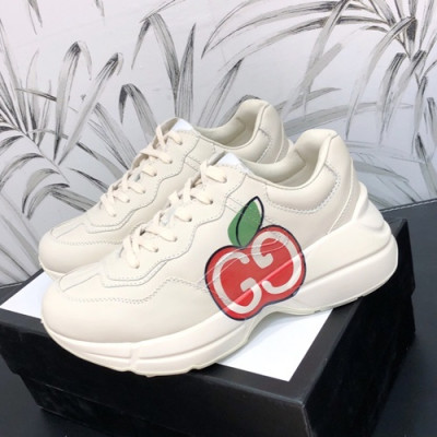 Gucci 2019 Mm/Wm Leather Sneakers - 구찌 2019 남여공용 레더 스니커즈 GUCS0372,Size(225 - 270).화이트