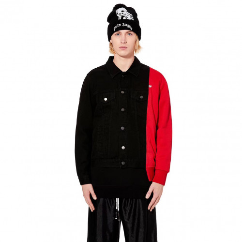 Palm Angels 2019 Mens Logo Denim Jacket - 팜 엔젤스 2019 남성 로고 데님자켓 Palm0031x.Size(s - xl).블랙