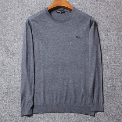 Dior 2019 Mens Retro Logo Crew-neck Sweater - 디올 2019 남성 레트로 로고 크루넥 스웨터 Dio0355x.Size(m - 3xl).그레이