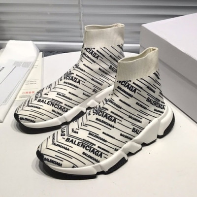 Balenciaga 2019 Mm / Wm Speed Runner - 발렌시아가 2019 남여공용 스피드러너 BALS0076,Size(220 - 275),화이트