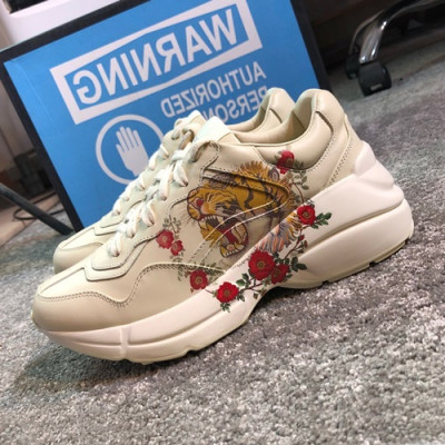 Gucci 2019 Mm/Wm Leather Sneakers - 구찌 2019 남여공용 레더 스니커즈 GUCS0384,Size(225 - 275).화이트