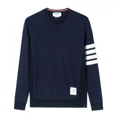 Thom Browne 2019  Mens Strap Crew-neck Tshirt - 톰브라운 2019 남성 스트랩 크루넥 코튼 긴팔티 Thom0285x.Size(s - xl).네이비