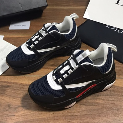 Dior 2019 Mm / Wm Leather Running Shoes - 디올 2019 남여공용 레더 런닝슈즈 DIOS0110,Size(225 - 275).블랙+네이비