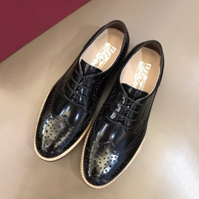 Ferragamo 2019 Mens Leather Oxford Shoes - 페라가모 2019 남성용 레더 옥스퍼드 슈즈 FGMS0090,Size(240 - 270).블랙