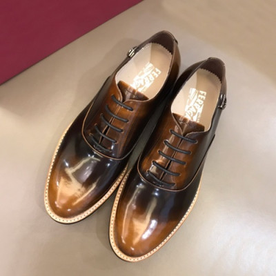 Ferragamo 2019 Mens Leather Oxford Shoes - 페라가모 2019 남성용 레더 옥스퍼드 슈즈 FGMS0095,Size(240 - 270).브라운