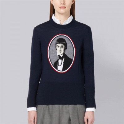 Thom Browne 2019 Womens Strap Crew-neck Sweater - 톰브라운 2019 여성 스트랩 크루넥 스웨터 Thom0294x.Size(s - l).네이비