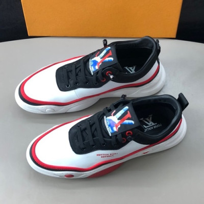 Louis Vuitton 2019 Mens Leather Sneakers - 루이비통 2019 남성용 레더 스니커즈 LOUS0329.Size(240 - 270).화이트