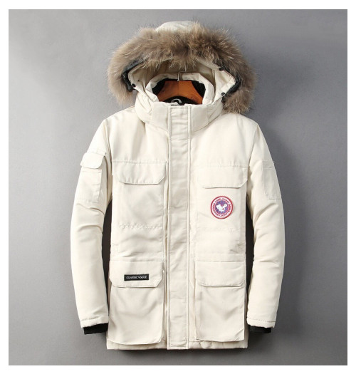 Canada goose 2019 Mens Patch Logo Casual Padding Parka - 캐나다구스 2019 남성 패치 로고 캐쥬얼 패딩파카 Can0152x.Size(m - 3xl).아이보리