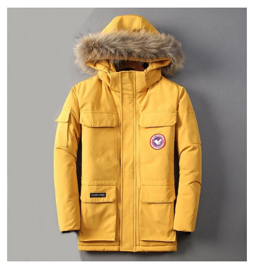 Canada goose 2019 Mens Patch Logo Casual Padding Parka - 캐나다구스 2019 남성 패치 로고 캐쥬얼 패딩파카 Can0154x.Size(m - 3xl).옐로우