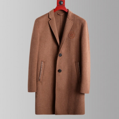 Fendi 2019 Mens Logo Cashmere Coat - 펜디 2019 남성 로고 캐시미어 코트 Fen0338x.Size(s - 2xl).브라운