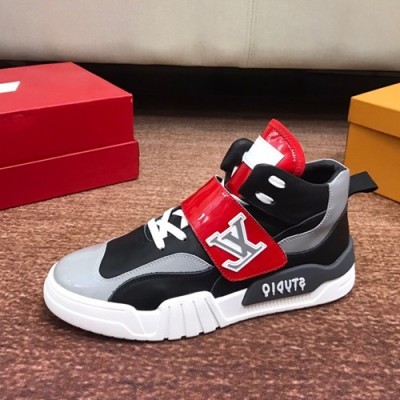 Louis Vuitton 2019 Mens Leather Sneakers - 루이비통 2019 남성용 레더 스니커즈 LOUS0331.Size(240 - 270).블랙