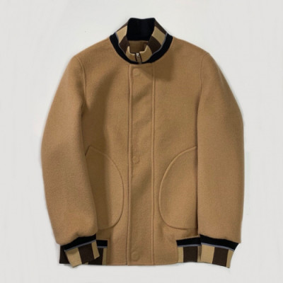 Fendi 2019 Mens Casual Zip-up Cashmere Jacket - 펜디 2019 남성 캐쥬얼 집업 캐시미어 자켓 Fen0340x.Size(m - 2xl).브라운