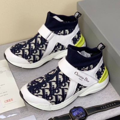 Dior 2019 Mm / Wm Knit & Leather Running Shoes - 디올 2019 남여공용 니트 & 레더 런닝슈즈 DIOS0116,Size(225 - 275).화이트