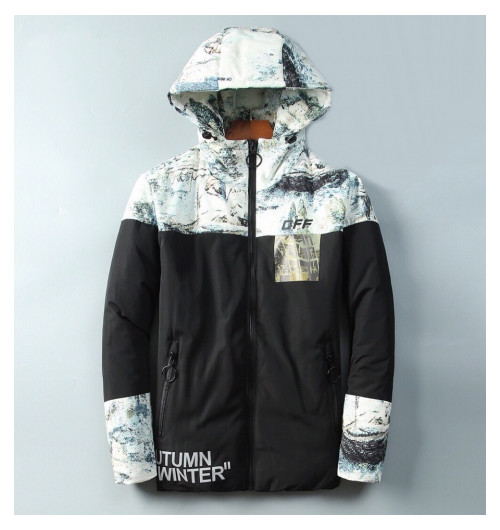 Off white 2019 Mens Down Padding  - 오프화이트 2019 남성 화살표 로고 패딩 점퍼 Off0160x.Size(m - 3xl).블랙
