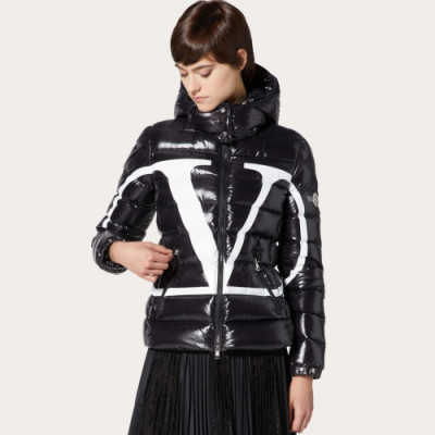 [매장판]]Valentino x Moncler 2019 Mm/Wm Big Logo Down Padding - 발렌티노 x 몽클레어 2019 여자 빅로고 다운 패딩 Val0265x.Size(m - 3xl).블랙