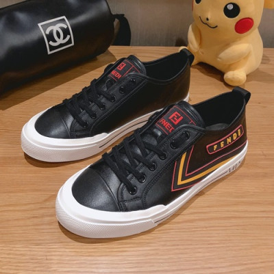 Fendi 2019 Mens Leather Sneakers - 펜디 2019 남성용 레더 스니커즈 FENS0186,Size(240 - 270).블랙