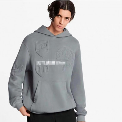 Louis vuitton 2019 Mens Logo Oversize Cotton HoodT - 루이비통 2019 남성 로고 오버사이즈 코튼 후드티 Lou01292x.Size(s - xl).그레이