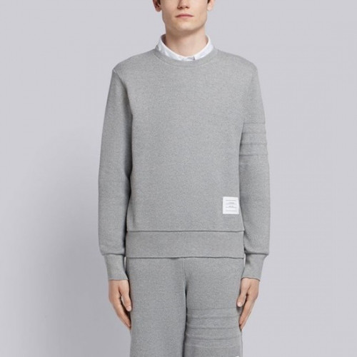 Thom Browne 2019  Mens Strap Crew-neck Tshirt - 톰브라운 2019 남성 스트랩 크루넥 코튼 긴팔티 Thom0349x.Size(s - 2xl).그레이