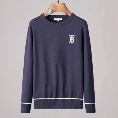 Burberry 2019 Mens Retro Logo Crew - neck Sweater - 버버리 2019 남성 레트로 로고 크루넥 스웨터 Bur01275x.Size(m - 3xl).2컬러(블랙/네이비)