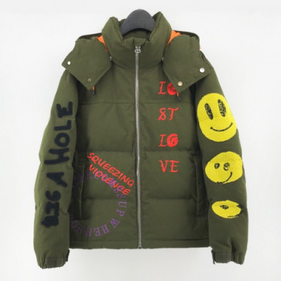 Kanye west 2019 Mm/Wm Smile Down Padding  - 카니예 웨스트 2019 남자 스마일 다운 패딩 Kany0013x.Size(m - 2xl).그린